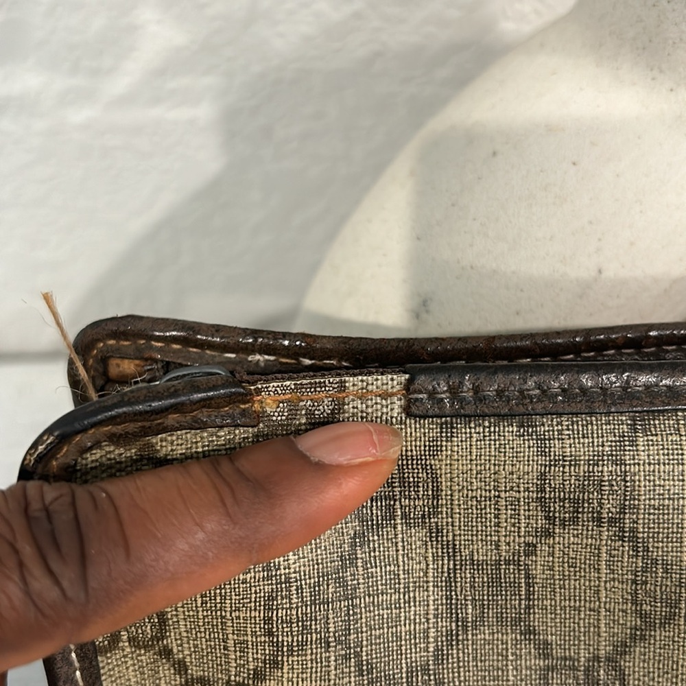 GUCCI GG Pvc Leather Clutch Bag vintage authentic - Picture 3 of 16